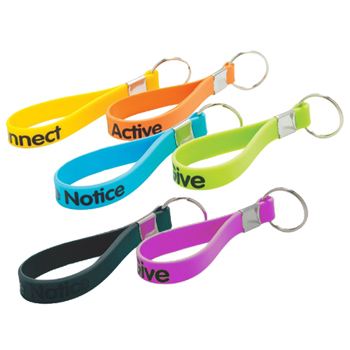 Silicon Keychain Wristband Loops