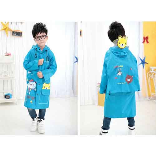 Young Girl Cartoon Raincoat 