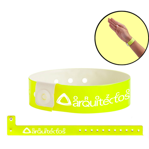 Fashion Disposable Vinyl ID Wristband 