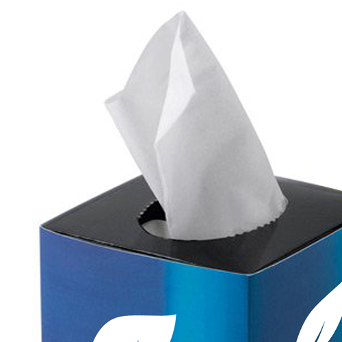 Mini Cube Tissue Wipes Box