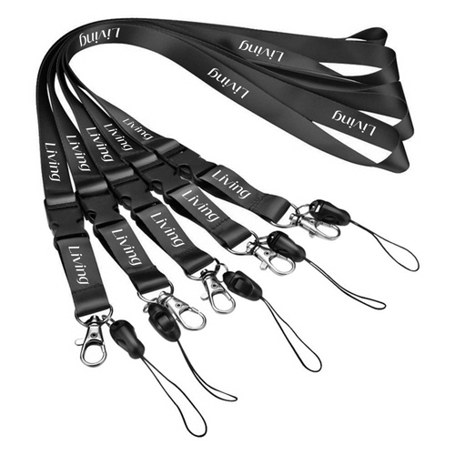 Detachable Buckle Swivel J Hook Lanyard 