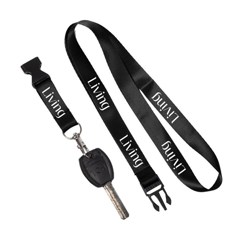 Detachable Buckle Swivel J Hook Lanyard 