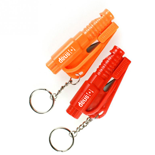 Emergency 3 In 1 Mini Car Window Breaker Keychain 