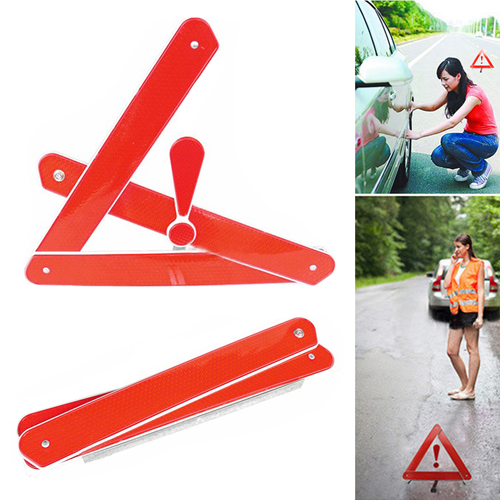 Automobile Foldable Reflective Triangle Warning Sign