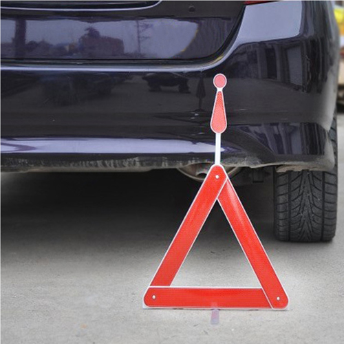 Automobile Foldable Reflective Triangle Warning Sign