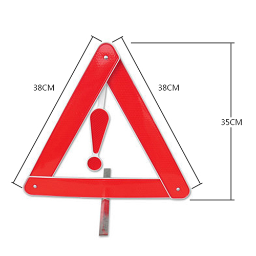 Automobile Foldable Reflective Triangle Warning Sign