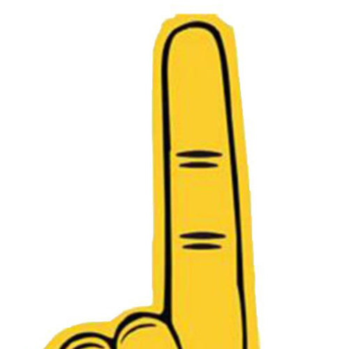 Foam Stock 1 Finger Hand Mitt