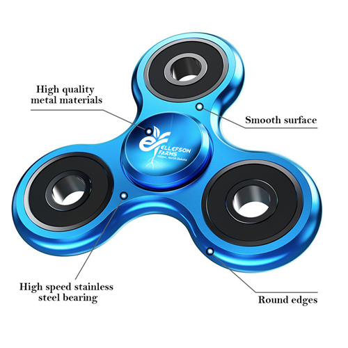 Custom Metal Aluminum Fidget Spinner