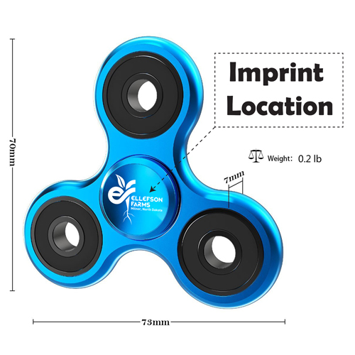 Custom Metal Aluminum Fidget Spinner