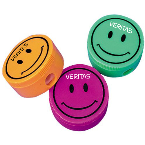 Round Smiley Face Pencil Sharpener