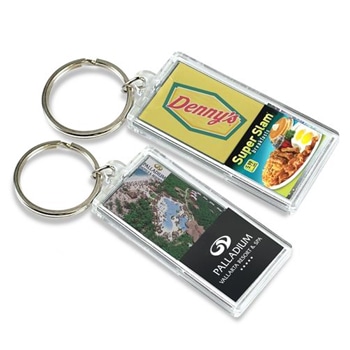 Transparent Flash Solar LCD Keychain