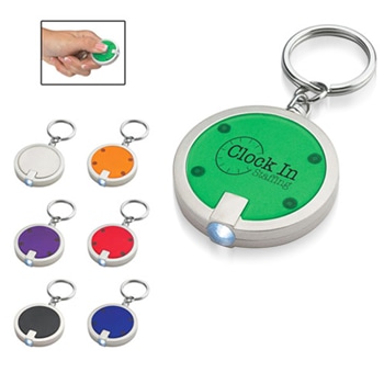 Disc Shaped Led Keychain