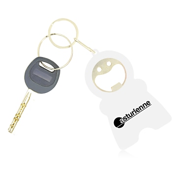 Smile Keychain Opener Light With Tape Measure