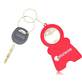 Smile Keychain Opener Light With Tape Measure