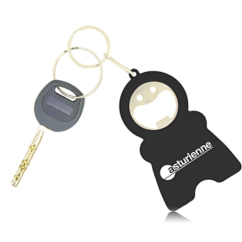 Smile Keychain Opener Light With Tape Measure