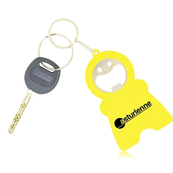 Smile Keychain Opener Light With Tape Measure