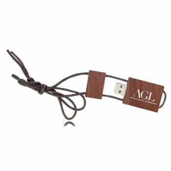 1GB Eco Wooden Flash With Lanyard