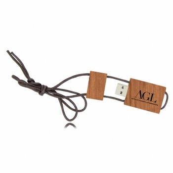 1GB Eco Wooden Flash With Lanyard