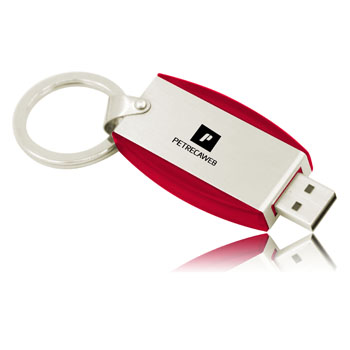 4GB Deluxe Keyring Flash Drive