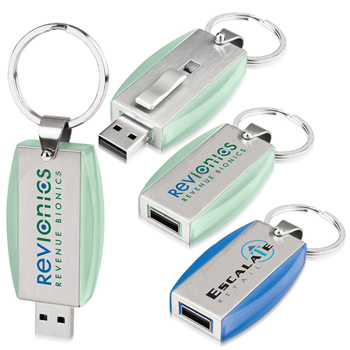 4GB Deluxe Keyring Flash Drive