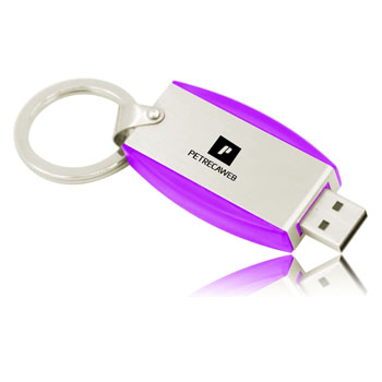 4GB Deluxe Keyring Flash Drive