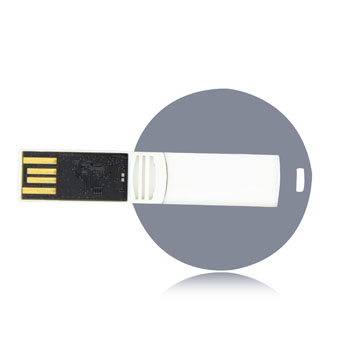 4GB Flat Round Flash Drive