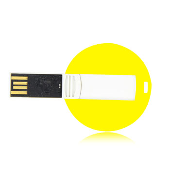 4GB Flat Round Flash Drive