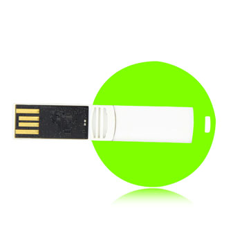 4GB Flat Round Flash Drive