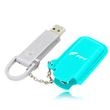 2GB Dashing Flash Drive With Leather Case