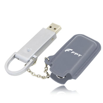 2GB Dashing Flash Drive With Leather Case