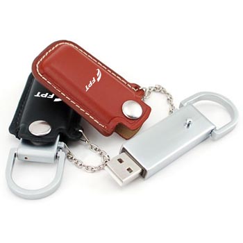 2GB Dashing Flash Drive With Leather Case