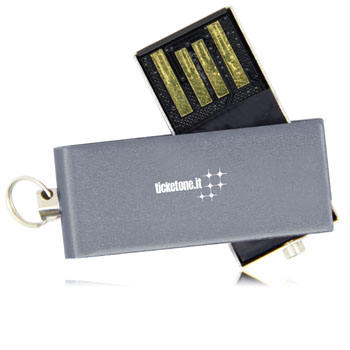 2GB Mini Rotate Metal Flash Drive