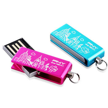 2GB Mini Rotate Metal Flash Drive