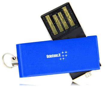 2GB Mini Rotate Metal Flash Drive