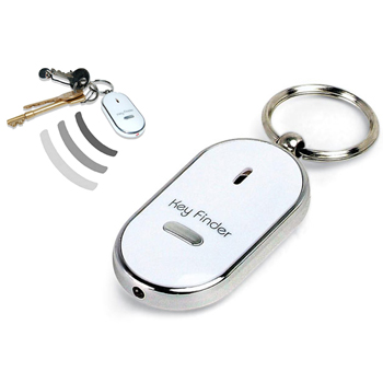 Oval Whistle Key Finder Keychain