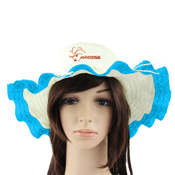 Wavy Brim Straw Hat