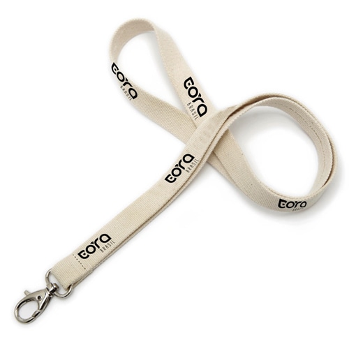 Eco Friendly Cotton Lanyard With Snap Hook 