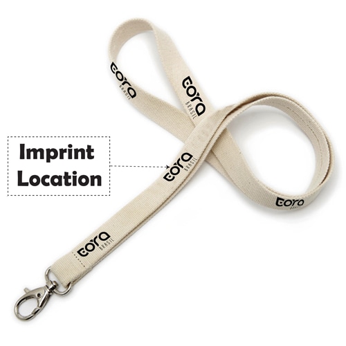 Eco Friendly Cotton Lanyard With Snap Hook 