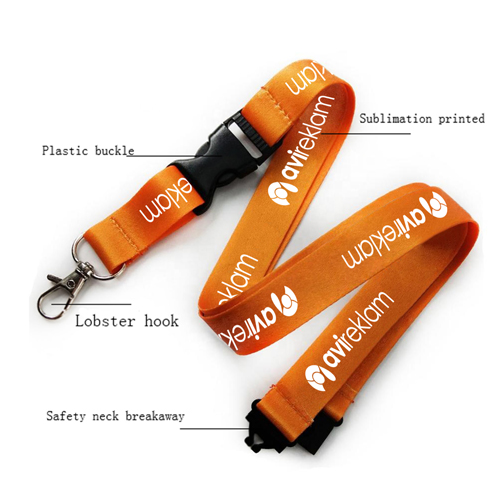 Safety Buckle Sublimation Lanyard 