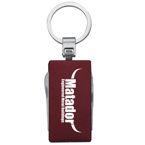 Multi-Function 5 In 1 Aluminum Key Tag 