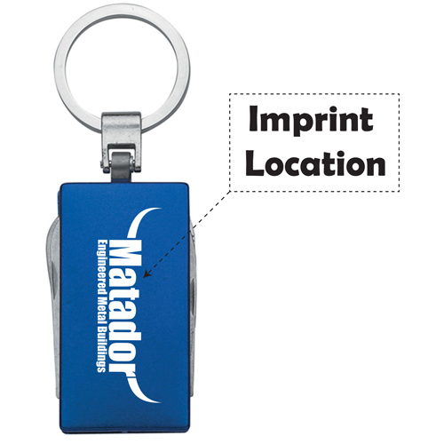 Multi-Function 5 In 1 Aluminum Key Tag 