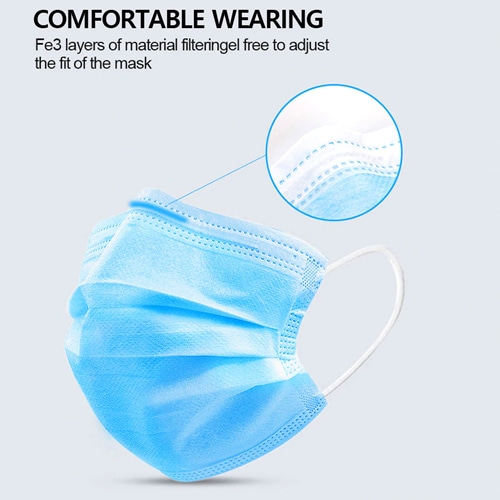 Disposable 3 Ply Surgical Face Mask