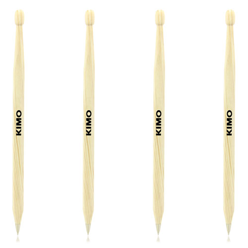 Hexagonal Drumstick Wooden Ballpoint Pen