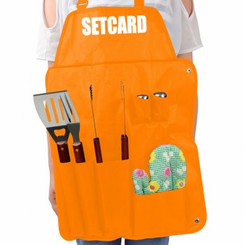 Seven Piece BBQ Apron Set