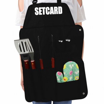 Seven Piece BBQ Apron Set