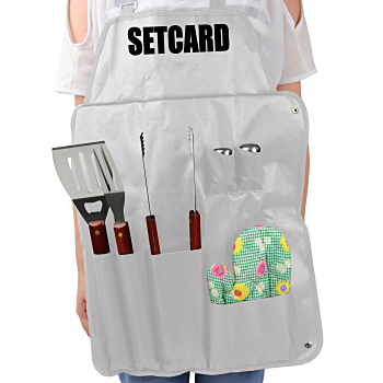 Seven Piece BBQ Apron Set