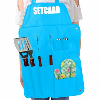 Seven Piece BBQ Apron Set