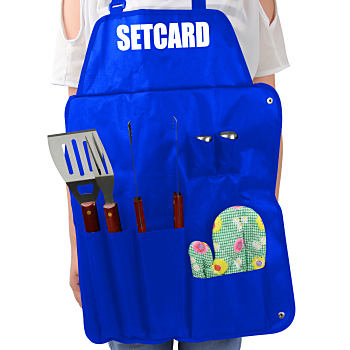 Seven Piece BBQ Apron Set