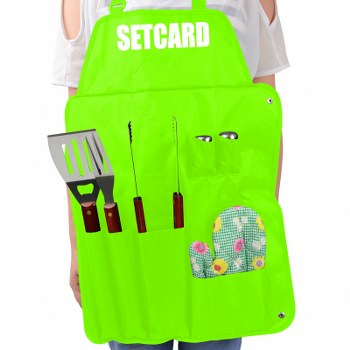 Seven Piece BBQ Apron Set