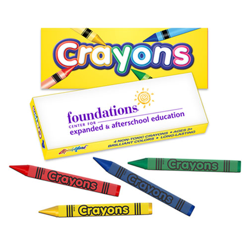 4 Pack Non-Toxic Color Crayons